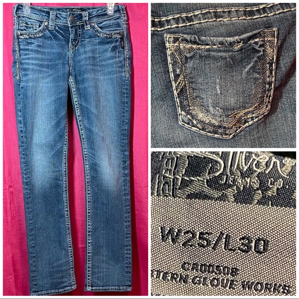 SILVER JEANS CO. SUKI LOW RISE BOOTCUT SIZE 25